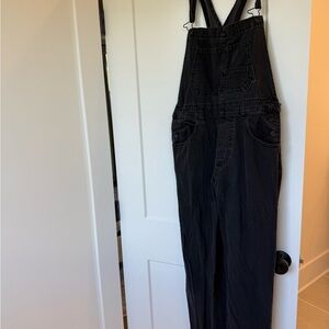 We the Free Black Denim Overalls